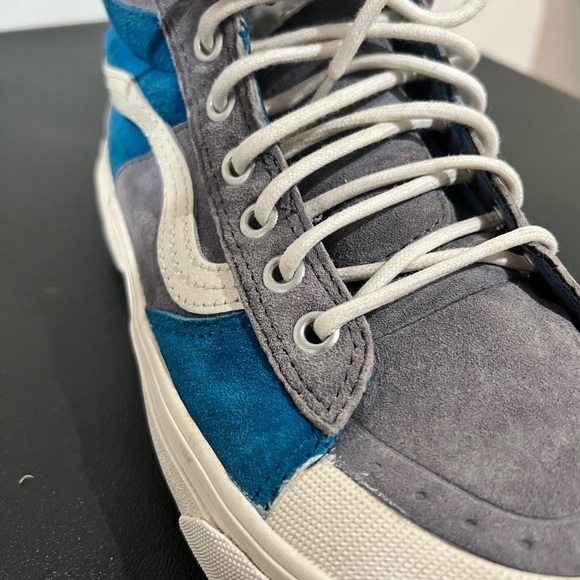 Unisex Vans Blue Sk8 High Top Shoes - Picture 8 of 10